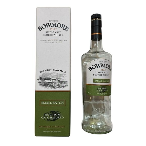Bowmore Small Batch - Empty Single Malt Scotch Whisky Bottle, Box  & Cork - Picture 1 of 6